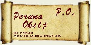 Peruna Okilj vizit kartica